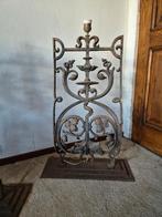 2x Stoere decoratieve ijzeren lampenvoet 76 cm hoog, Antiek en Kunst, Ophalen