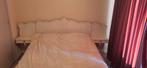 Brokant bed 140, Huis en Inrichting, Gebruikt, Wit, Tweepersoons, Hout