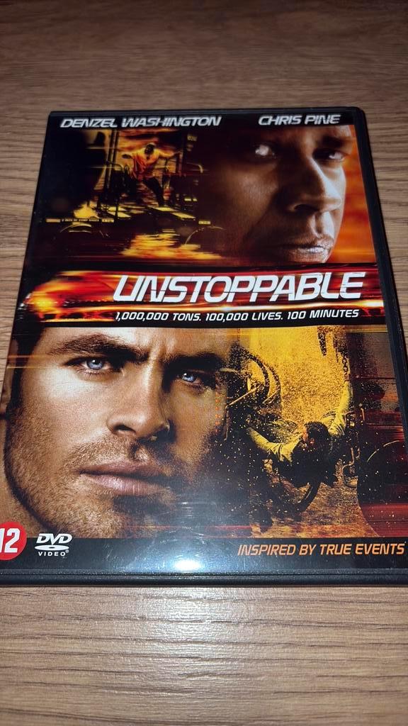Unstoppable met Denzel Washington en Chris Pine., Cd's en Dvd's, Dvd's | Thrillers en Misdaad, Zo goed als nieuw, Actiethriller