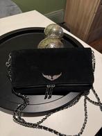 Zadig et Voltaire Suède Tas Zwart/Roze, Sieraden, Tassen en Uiterlijk, Tassen | Damestassen, Ophalen of Verzenden, Gebruikt, Zwart