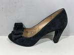 Unisa, maat 38, donker grijze peeptoe pumps., Verzenden, Zo goed als nieuw, Schoenen met hoge hakken, Grijs