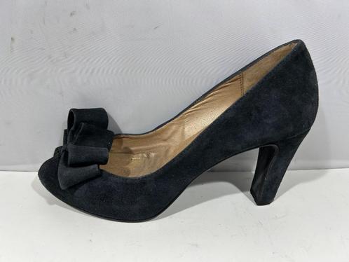 Unisa, maat 38, donker grijze peeptoe pumps., Kleding | Dames, Schoenen, Zo goed als nieuw, Schoenen met hoge hakken, Grijs, Verzenden