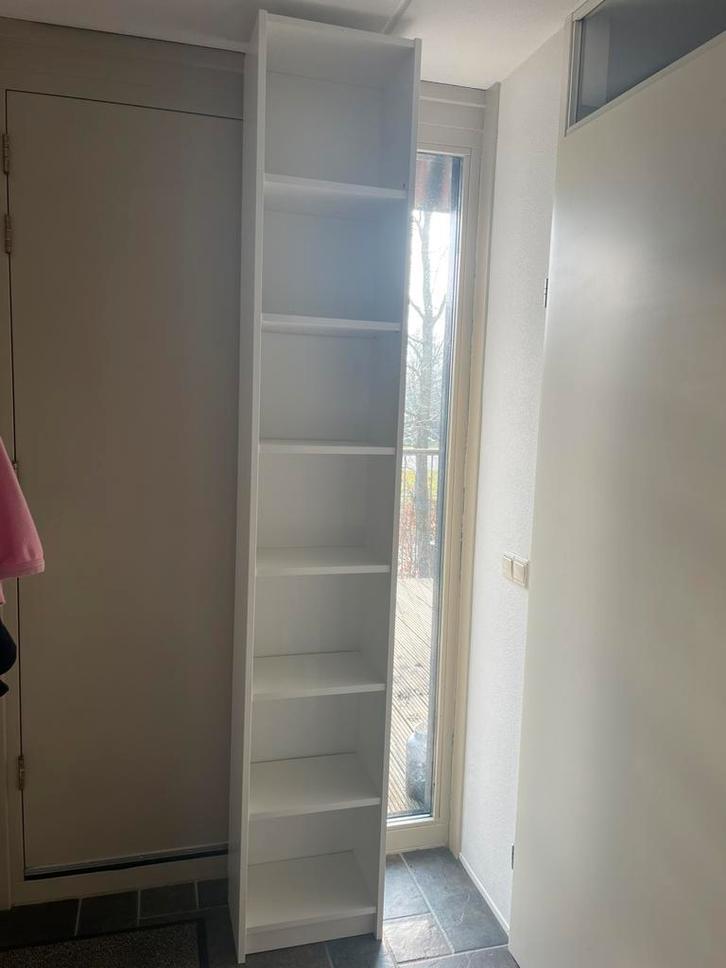 Witte Billy boekenkast, Huis en Inrichting, Kasten | Kledingkasten, Gebruikt, 200 cm of meer, Minder dan 50 cm, 25 tot 50 cm, Ophalen