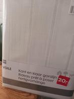 2 nieuwe voile gordijnen.gekocht bij de Hema., 100 tot 150 cm, 200 cm of meer, Iets opengewerkt, kleur is ecru, Nieuw