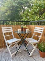 Brocante Bistroset - Opklapbaar, Ophalen, Gebruikt, Hout, Inklapbaar
