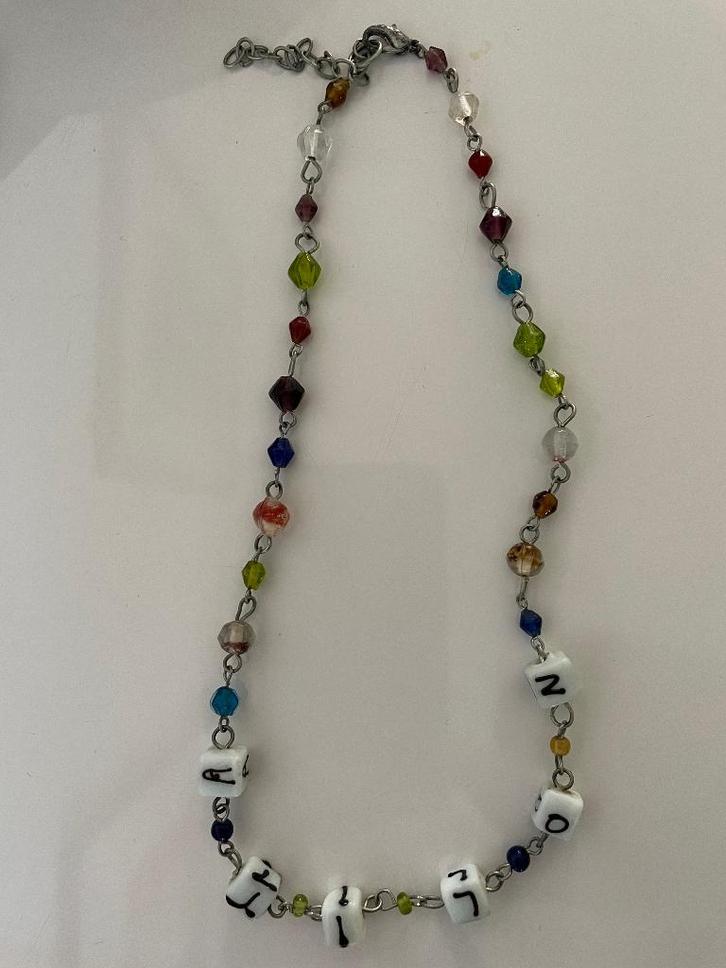 Bijzonder leuke zomer, hippie, boho festival NOLITA ketting, Sieraden, Tassen en Uiterlijk, Kettingen, Zo goed als nieuw, Overige materialen