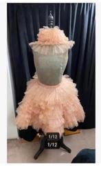 VOOR paspop TULE rok en kraag, zacht roze/oranje, Ophalen of Verzenden