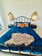 Vintage style iron bed frame, Gebruikt, Tweepersoons, Ophalen of Verzenden, Bedbodem