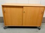 Schoolkast schuifdeuren kast kantoor school archiefkast, Ophalen, Gebruikt