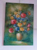 Groot Bloemen schilderij, Ophalen of Verzenden