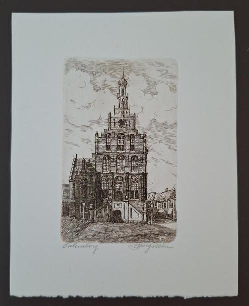 Ets Culemborg - C. Borgstein, Antiek en Kunst, Kunst | Etsen en Gravures, Ophalen of Verzenden