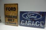 FORD AUTO BORDEN SET 2 STUKS Logo Garage +Parking only Ford, Ophalen of Verzenden, Nieuw, Overige typen