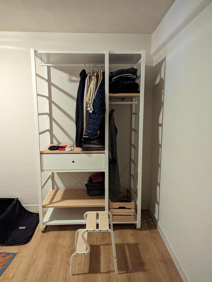 IKEA ELVARLI wardrobe, Huis en Inrichting, Kasten | Kledingkasten, Zo goed als nieuw, 200 cm of meer, 100 tot 150 cm, 50 tot 75 cm