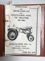 ALLIS CHALMERS MODEL B TRACTOR. INSTRUCTIONS AND REPAIR PART, Ophalen of Verzenden, Gelezen