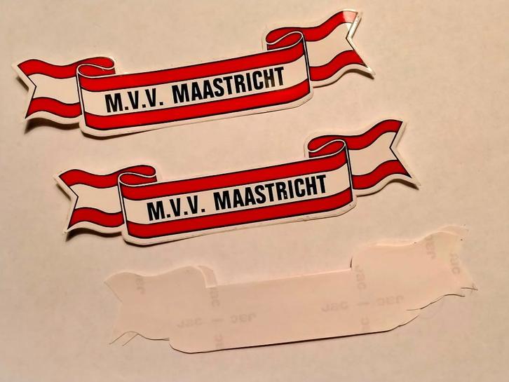 MVV M.V.V. Maastricht vintage voetbal club sticker banner, Verzamelen, Sportartikelen en Voetbal, Zo goed als nieuw, Poster, Plaatje of Sticker