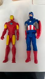 Twee Actie poppen. Captain America en iron man, Kinderen en Baby's, Speelgoed | Actiefiguren, Ophalen of Verzenden, Zo goed als nieuw