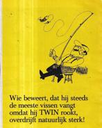 Retro reclame 1968 Twin halfzware shag sigaretten de visser, Verzamelen, Ophalen of Verzenden