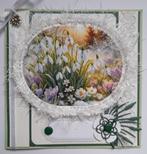 Sneeuwklokjes, met gehaakte rand., Ophalen of Verzenden, Zo goed als nieuw, Kerst