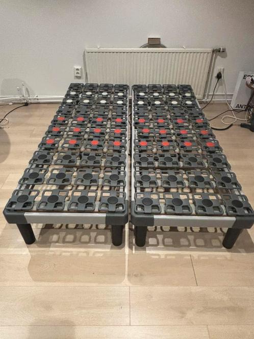 Tempur elektrisch bedbodems (2 keer 70x200) schotelvering, Huis en Inrichting, Slaapkamer | Matrassen en Bedbodems, Zo goed als nieuw