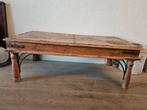 Authentieke massiefhouten salontafel, Huis en Inrichting, Ophalen, Gebruikt, 100 tot 150 cm, 50 tot 100 cm