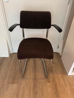 Retro Stoel - Opknapper!, Huis en Inrichting, Stoelen, Ophalen, Gebruikt, Bruin, Metaal