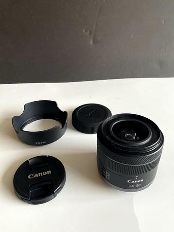 Canon RF 24-50mm lens incl Zonnekap en doppen en garantie  beschikbaar voor biedingen