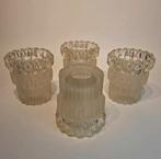 Set Frosted Glass Lampenkapjes, Huis en Inrichting, Ophalen of Verzenden, Zo goed als nieuw, Rond, Minder dan 25 cm