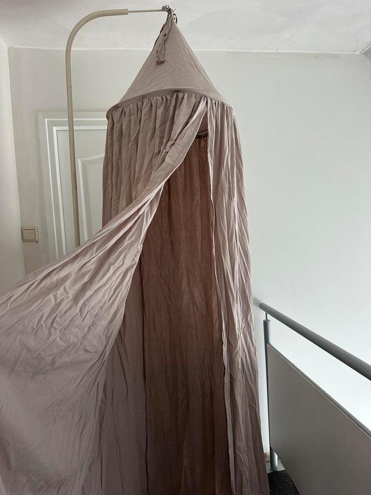 Hemeltje baby bedje/wieg met verstelbare stok Grijs jolein, Kinderen en Baby's, Kinderkamer | Inrichting en Decoratie, Zo goed als nieuw