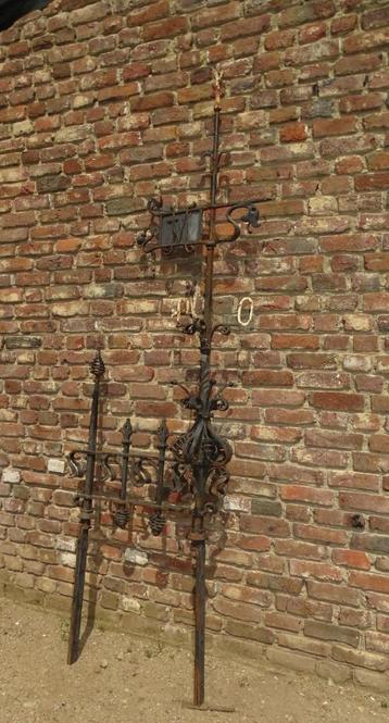 antieke gesmede windwijzer van omstreeks 1850 beschikbaar voor biedingen