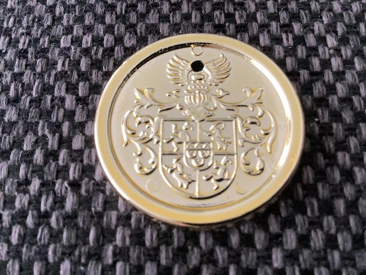 Efteling dukaat munt kleine boodschap wapen schild, Verzamelen, Efteling, Overige typen, Ophalen of Verzenden