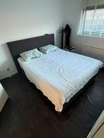 Boxspring, Ophalen, Gebruikt, Bruin, Twijfelaar