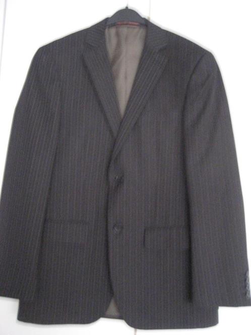 Angelo Litrico kostuum zwart met grijs-bruin streepje mt 46, Kleding | Heren, Kostuums en Colberts, Zo goed als nieuw, Maat 46 (S) of kleiner