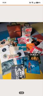 vinyl single verzameling + vintage koffers, Gebruikt, Overige genres, 7 inch, Single