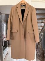 Wollen mantel dames camel kleur, Ophalen, Zo goed als nieuw, Maat 42/44 (L), Bruin