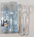 24 DELIG BESTEK + SLACOUVERT-TUINFEEST-PICKNICK enz, Verzenden, Nieuw, Kunststof, Bestekset