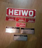 Heiwo Carrosseriefabriek Typeplaatjes, Ophalen of Verzenden