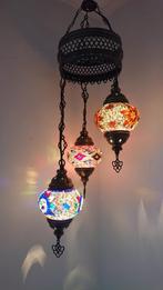 Oosterse Arabische hanglamp kroonluchter glasmozaiek set 3, Nieuw, Glas, Oosters Arabisch 1001nacht Boho Ibiza Marrakech Marokkaans Turks