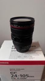 Canon EF 24-105mm F4 L serie zoomlens igst, Audio, Tv en Foto, Fotografie | Lenzen en Objectieven, Ophalen, Gebruikt, Standaardlens