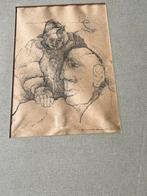 George Martens(1894-1979) Groninger Ploeg-In lijst - Gesign, Antiek en Kunst, Ophalen of Verzenden