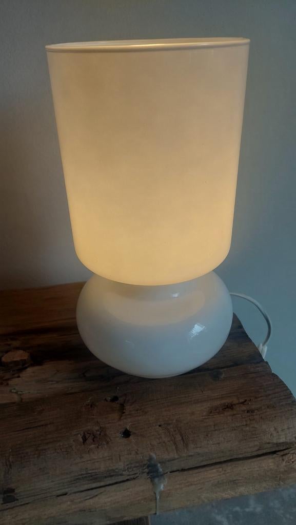 Lykta ikea vintage glazen tafellamp 2 stuks bureaulamp, Ophalen of Verzenden, Minder dan 50 cm