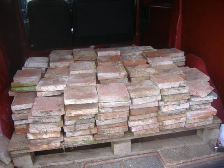 plavuizen/estrikken ROOD, ca 330 -afm.15,5/16 zie omsc-foto, Doe-het-zelf en Verbouw, Vloerdelen en Plavuizen, Gebruikt, Plavuizen