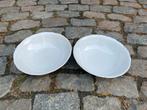 Retro 2x Porseleinen Schalen - Wit, Ophalen, Gebruikt, Porselein of Keramiek, Schaal