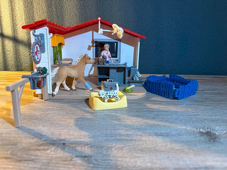 Schleich 42502 Dierenartspraktijk - Complete Set, Kinderen en Baby's, Speelgoed | Overig, Zo goed als nieuw, Jongen of Meisje