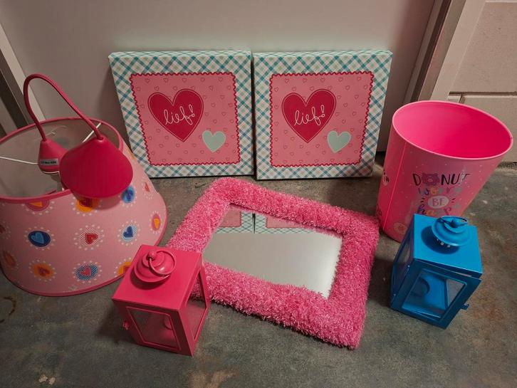 Meidenkamer decoratie set, Huis en Inrichting, Woonaccessoires | Overige, Gebruikt, Ophalen of Verzenden