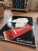 Frigor groot emaille bord, Ophalen of Verzenden, Zo goed als nieuw, Reclamebord