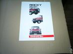 Daihatsu Rocky + Prijslijst 11 / 1992 20 pag., Verzenden, Zo goed als nieuw, Overige merken