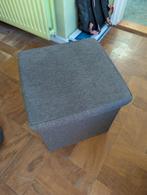 Poef krukje voetenbank opbergbox, Minder dan 50 cm, Gebruikt, Vierkant, Minder dan 50 cm
