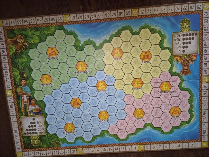 Te koop Spel Maya, Hobby en Vrije tijd, Gezelschapsspellen | Bordspellen, Zo goed als nieuw, Een of twee spelers, Drie of vier spelers
