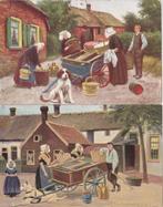 6 Oude ansichtkaarten, Gerstenhauer, hondenkar, scheveningen, Ophalen of Verzenden