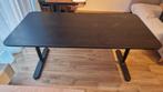 Ikea bureau Bekant 160x80 zwart, Huis en Inrichting, Bureaus, Ophalen, In hoogte verstelbaar, Gebruikt, Bureau